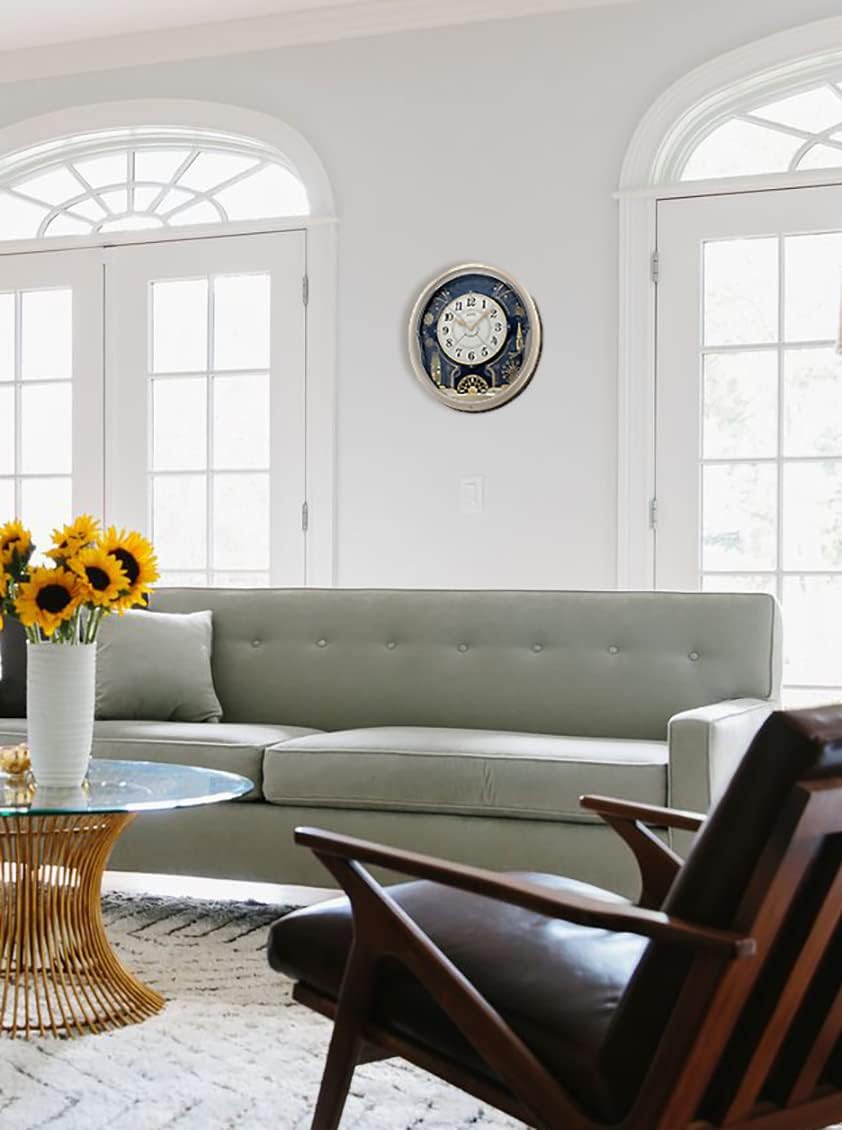 SEIKO Melodies in Motion Wall Clock, Starry Night - Image 5